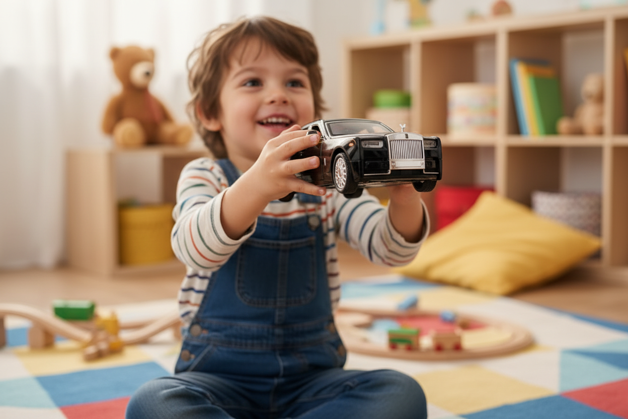 Hero Banner - Child Playing with Model Car